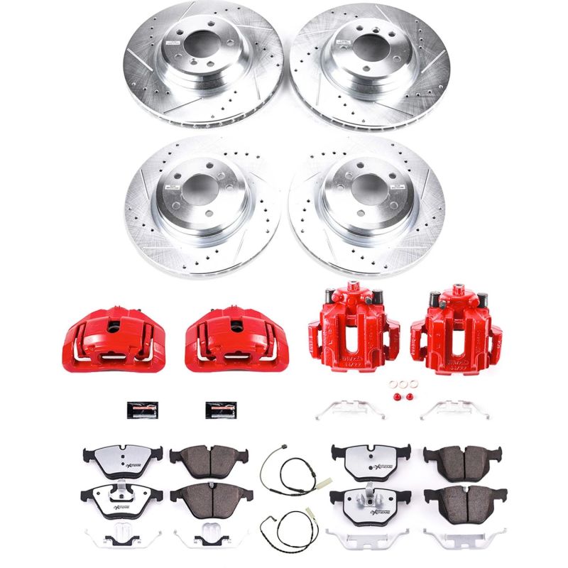 Power Stop 14-16 BMW 228i Rear Z26 Street Warrior Brake Kit w/Calipers PowerStop