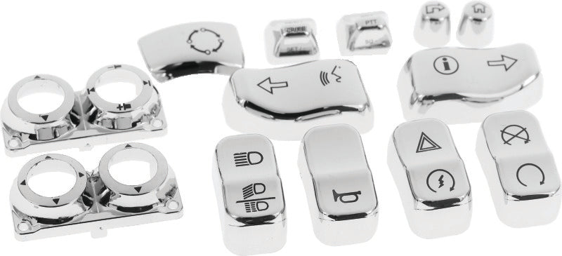Bikers Choice 16-18 FLHTK/L Chrome Switch Cap Kit