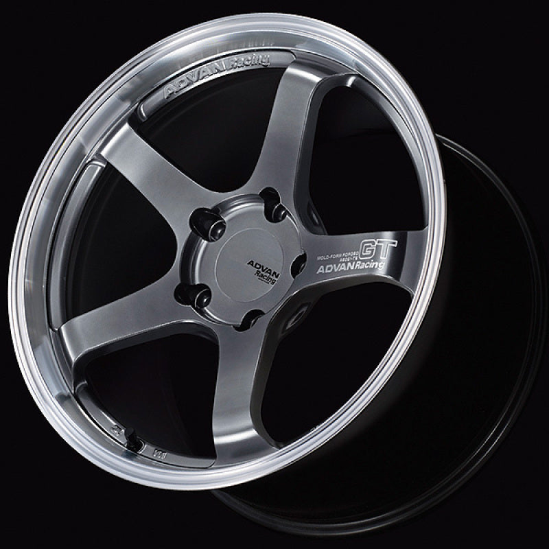ADVAN Racing GT for Porsche 19x9 +46 5x130 Wheel - Hyper Platinum Black - YAQ9I46PMPB