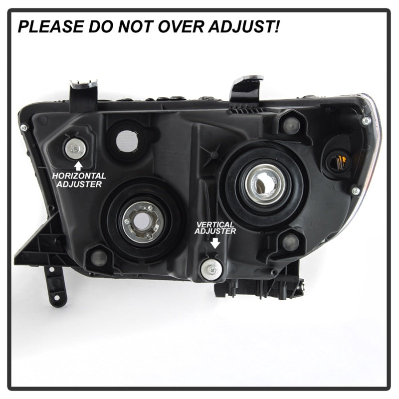 xTune 07-13 Toyota Tundra (w/o Headlight Washer) Headlight - OEM Right (HD-JH-TTU07-OE-R) SPYDER