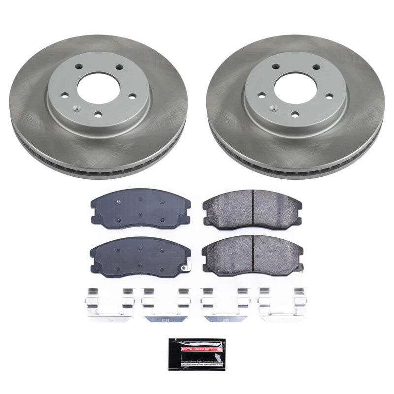 Power Stop 07-09 Suzuki XL-7 Front Semi-Coated Rotor Kit PowerStop