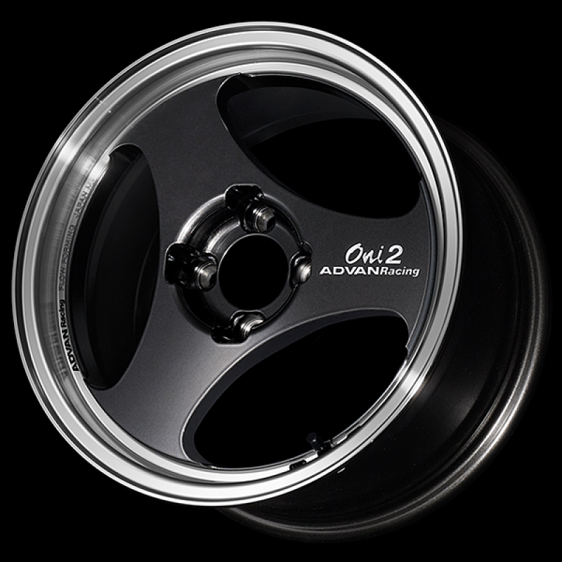 Advan ONI2 15x7.0 / +30 Offset / 4-100 / 63mm Bore / Machining & Black Gunmetallic