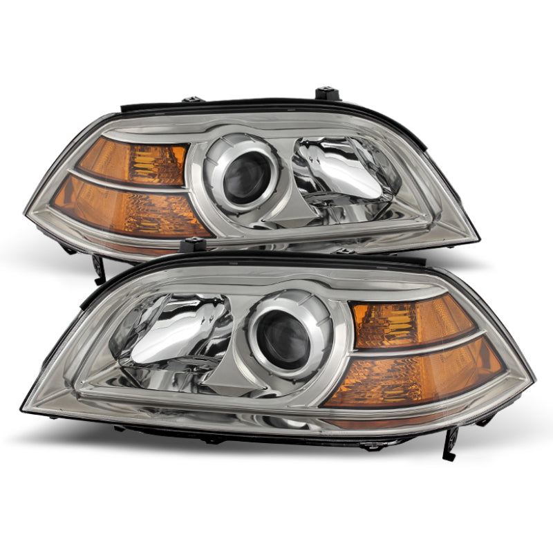 Xtune Acura Mdx 2004-2006 Crystal Headlights Chrome HD-JH-AMDX04-AM-C SPYDER