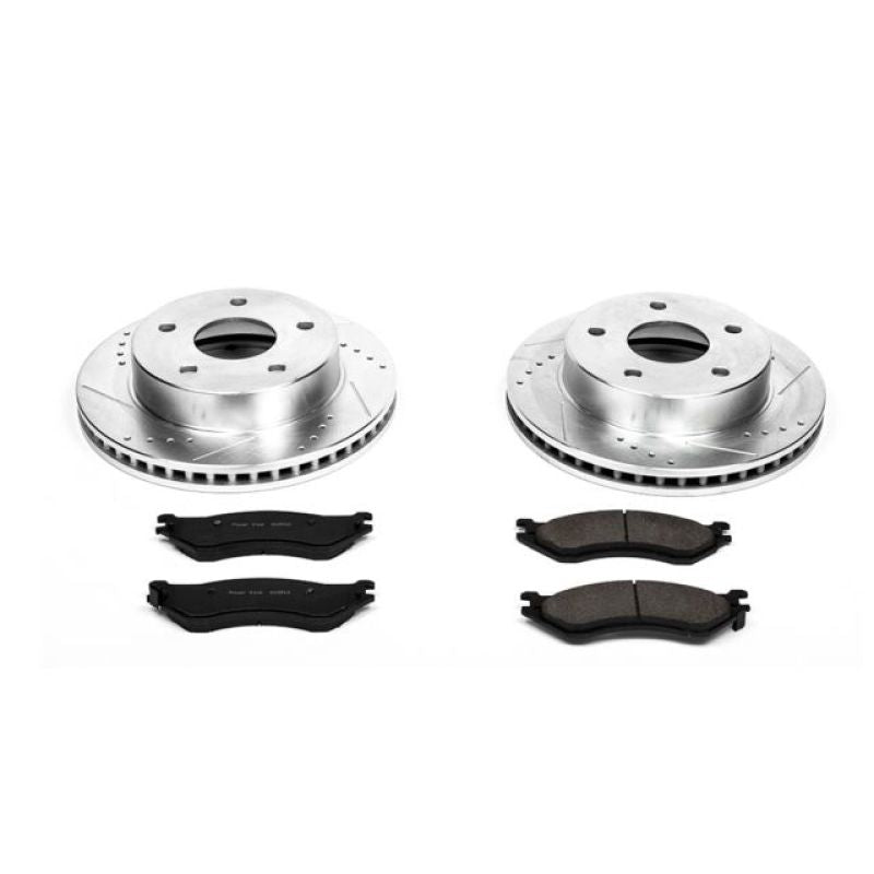Power Stop 00-01 Dodge Ram 1500 Front Z23 Evolution Sport Brake Kit PowerStop