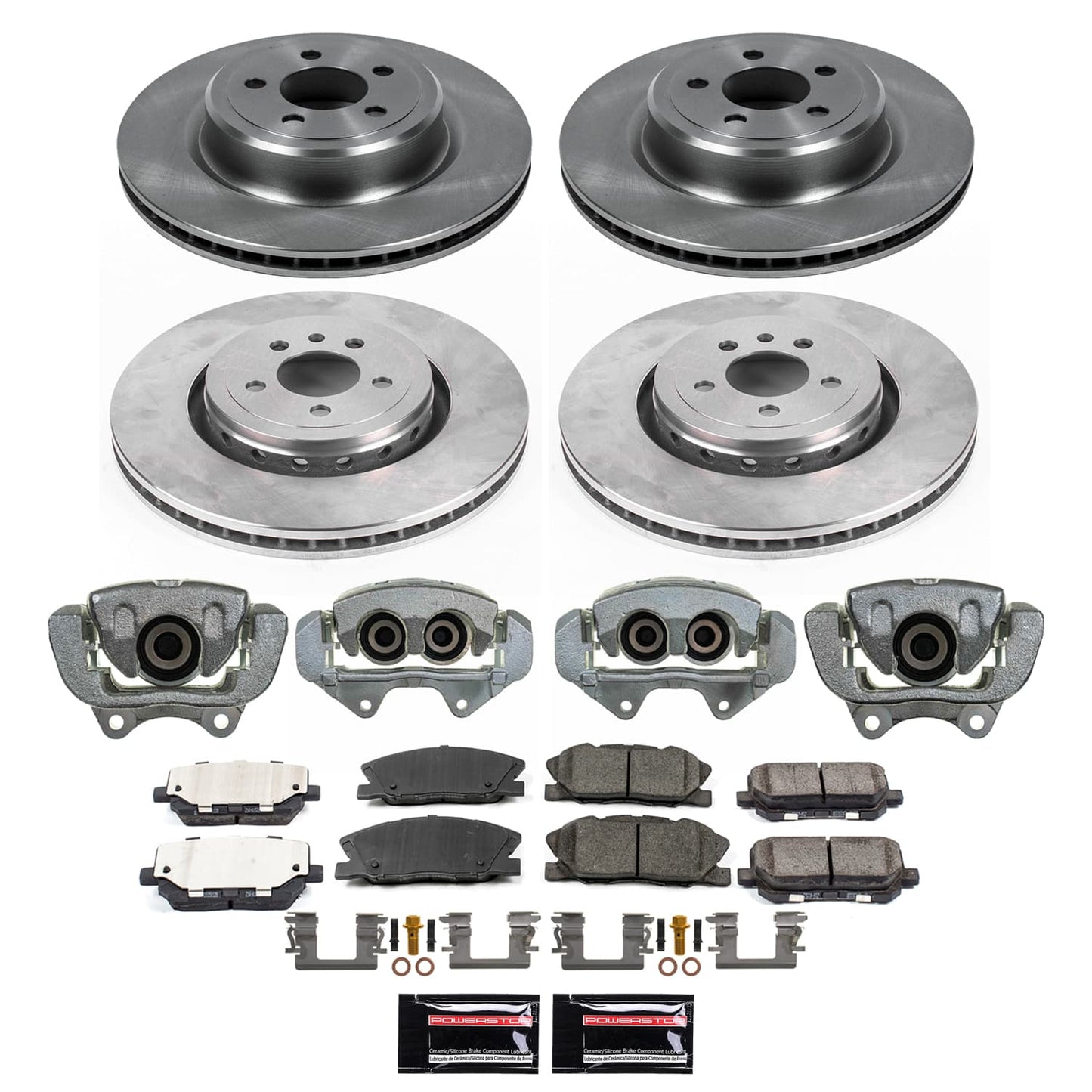 Power Stop 15-23 Dodge Charger Front and Rear Autospecialty Kit w/Calipers