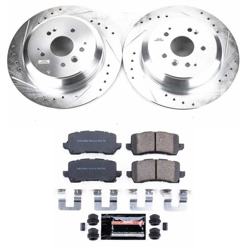 Power Stop 17-19 Acura MDX Rear Z23 Evolution Sport Brake Kit PowerStop