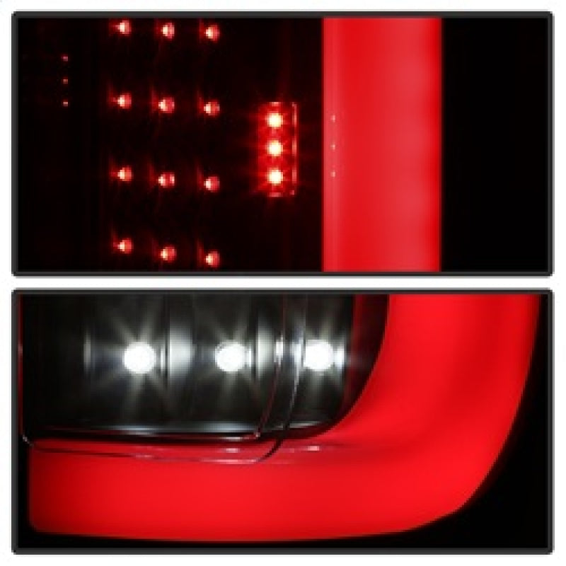 xTune 17-18 Ford F-250 Super Duty (Excl LED Models) LED Tail Lights - Black (ALT-ON-FS17-LBLED-BK) SPYDER