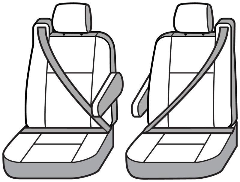 Covercraft 02 Cadillac Escalade/ Polycotton SeatSaver Custom Front Row Seat Covers - Charcoal