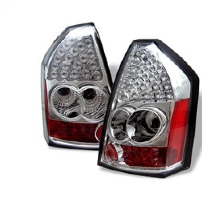 Spyder Chrysler 300 05-07 LED Tail Lights Chrome ALT-YD-CHR305-LED-C SPYDER