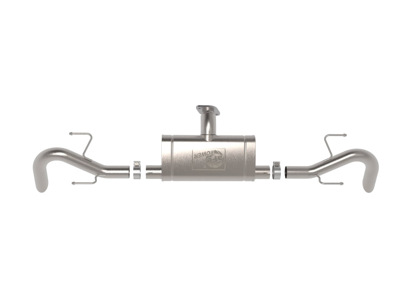 aFe Takeda 3 IN to 2-1/2 IN 304 Stainless Steel Axle-Back Exhaust System - 49-37035