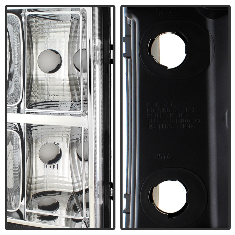 Xtune GMC Sierra 07-13 Crystal Headlights Chrome HD-JH-GSIE07-AM-C SPYDER