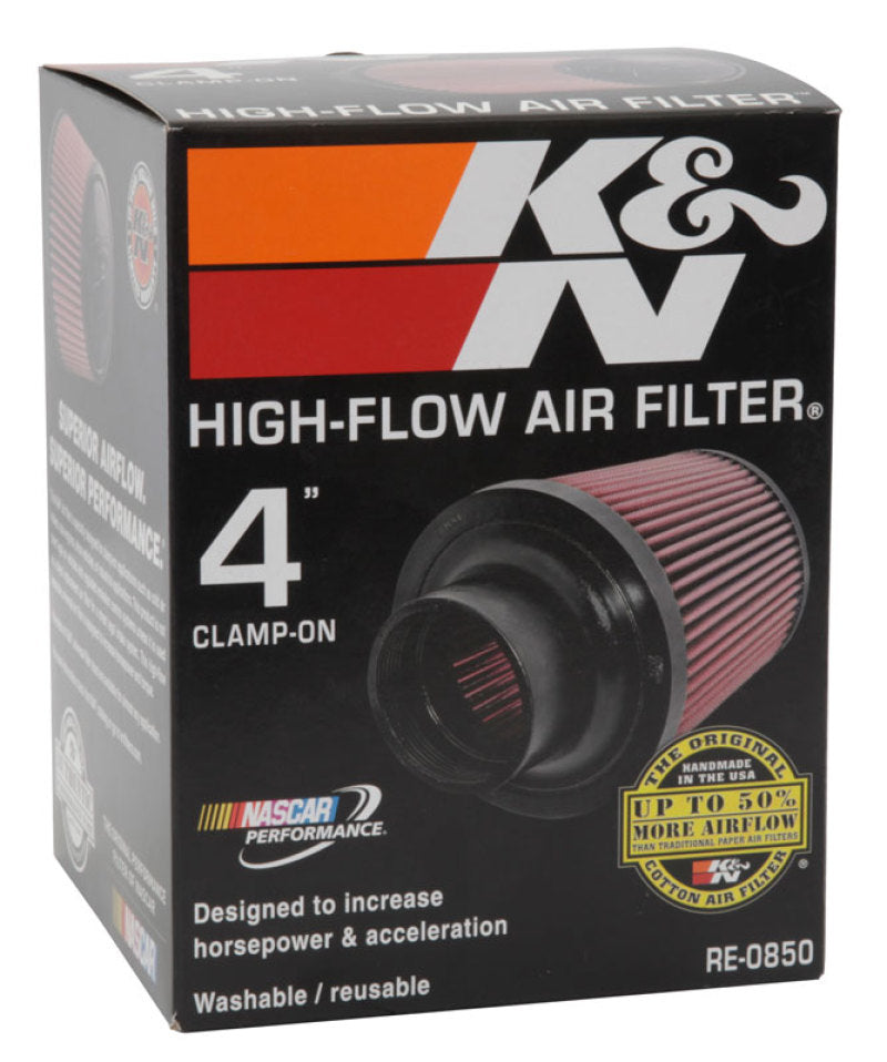 K&N Universal Air Filter (4in. Flange / 6in. Base OD / 4-5/8in. Top OD / 6in. Height) K&N Engineering