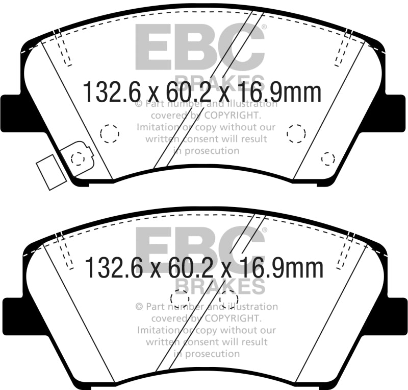 EBC RedStuff Front Brake Pads - DP33075C EBC