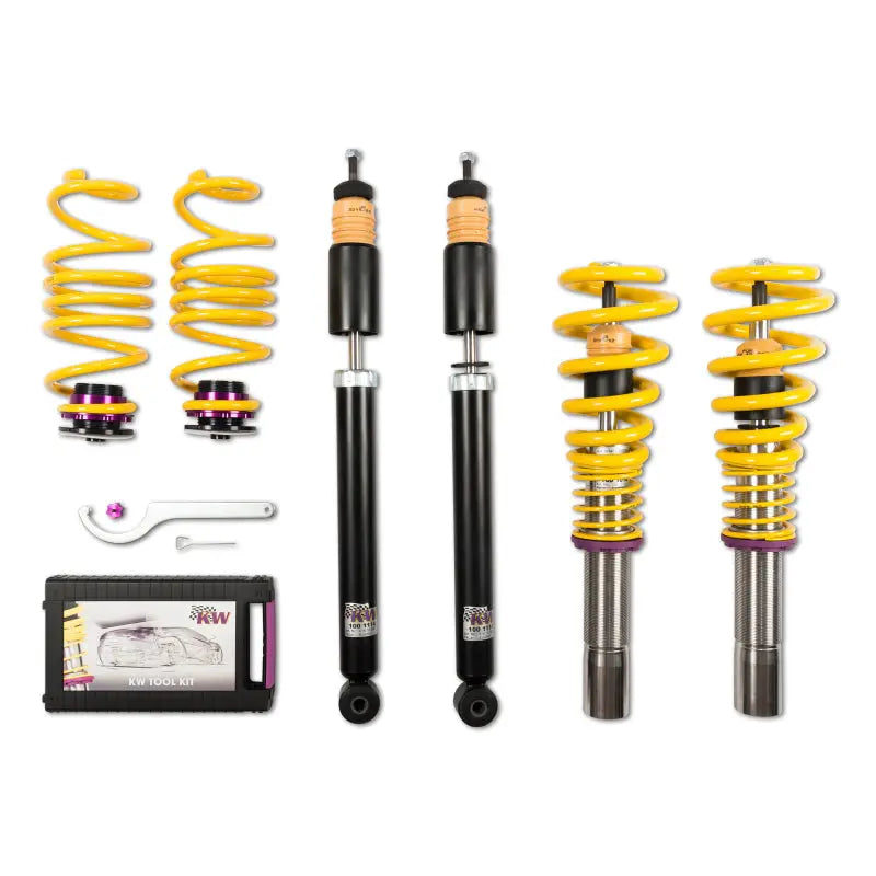 KW Coilover Kit V1 Audi A4 S4 (8K/B8) w/o electronic dampening controlSedan FWD + Quattro KW