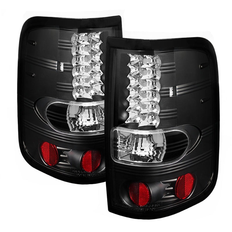 Spyder Ford F150 Styleside 04-08 (Not Fit Heritage & SVT)LED Tail Lights Black ALT-YD-FF15004-LED-BK SPYDER