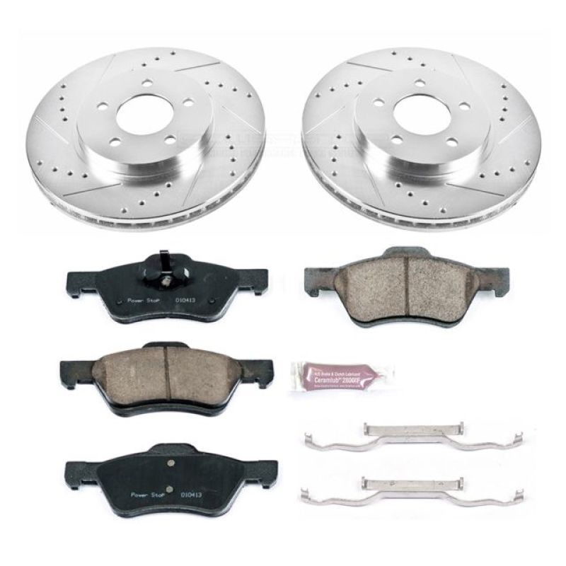 Power Stop 10-12 Ford Escape Front Z23 Evolution Sport Brake Kit PowerStop