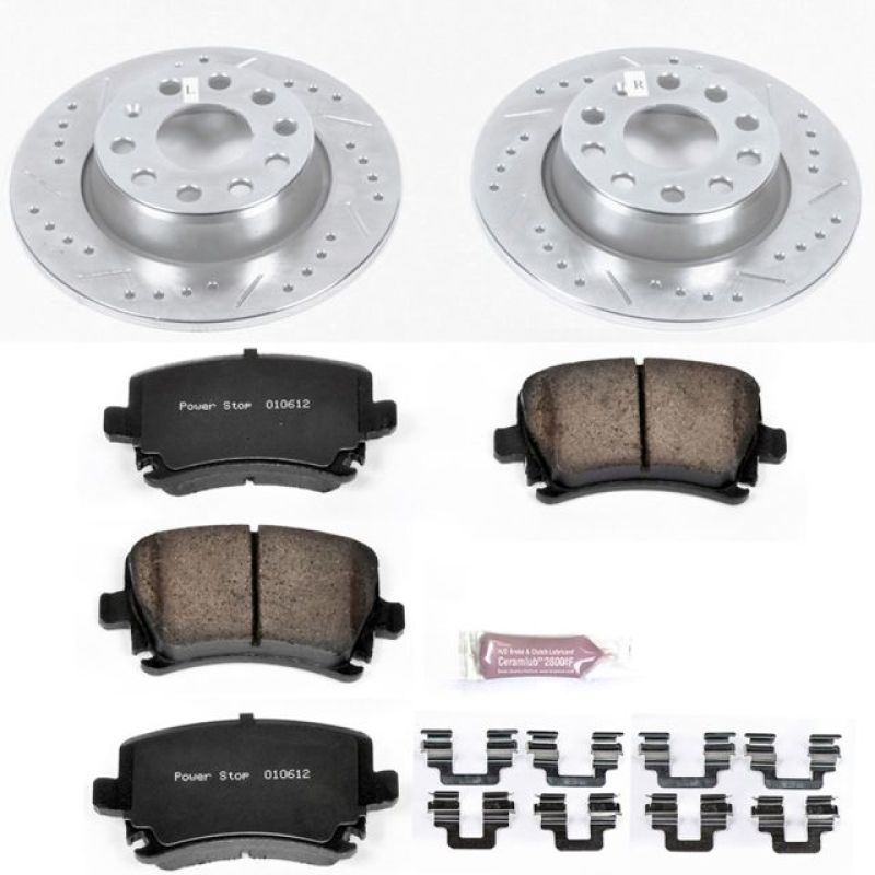 Power Stop 2013 Audi A3 Quattro Rear Z23 Evolution Sport Brake Kit PowerStop
