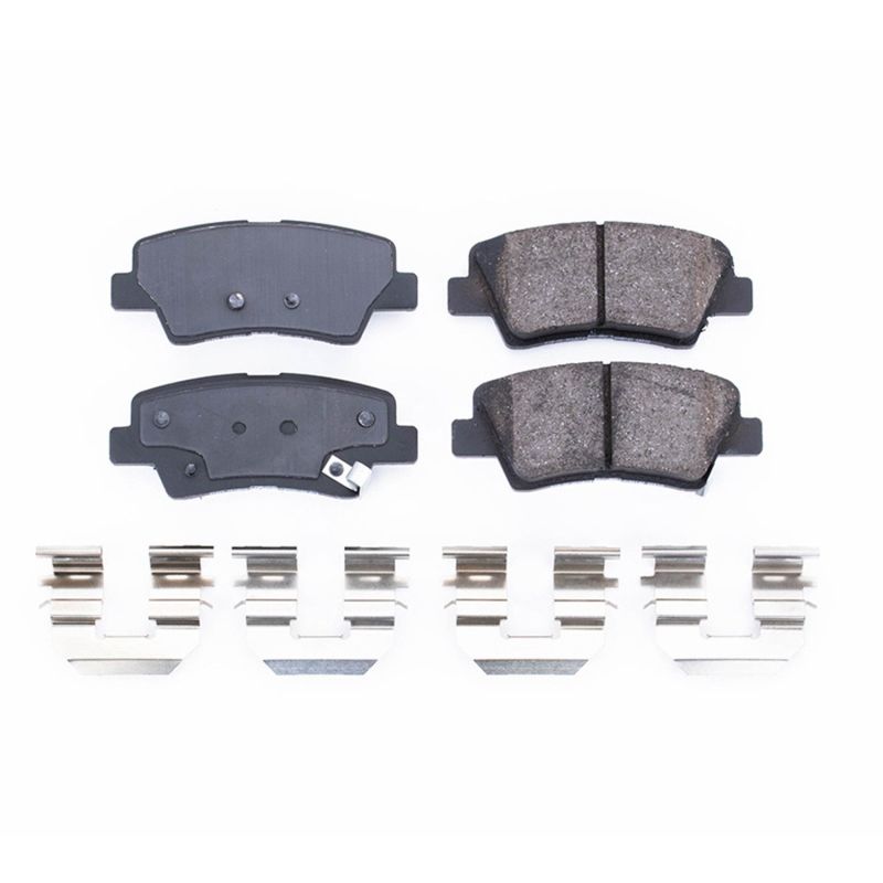 Power Stop 12-17 Hyundai Azera Rear Z17 Evolution Ceramic Brake Pads w/Hardware PowerStop