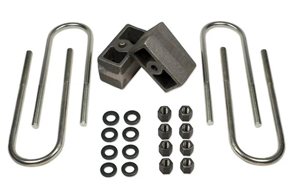 Tuff Country 3in Rear Block & U-Bolt Kit – 1973–1987 Chevy/GMC 3/4 Ton Truck 4WD (97009)