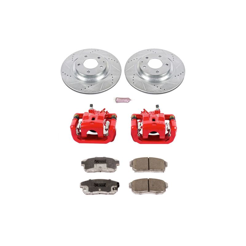 Power Stop 04-11 Mazda RX-8 Rear Z26 Street Warrior Brake Kit w/Calipers PowerStop
