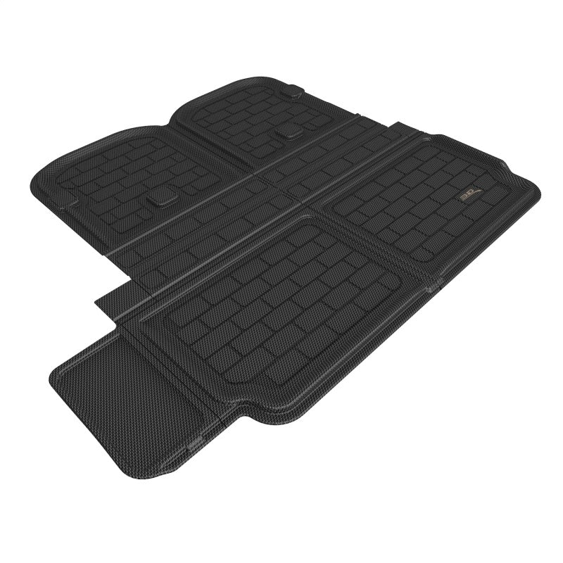 3D Maxpider 2022 Tesla Model X Behind 2nd Row Cross Fold Kagu Black Cargo Liner 3D MAXpider