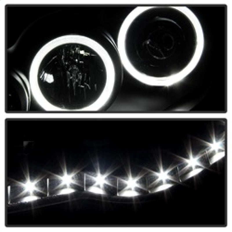 Xtune Toyota Tacoma 05-11 Halo Projector Headlights Black PRO-JH-TT05-LED-BK SPYDER