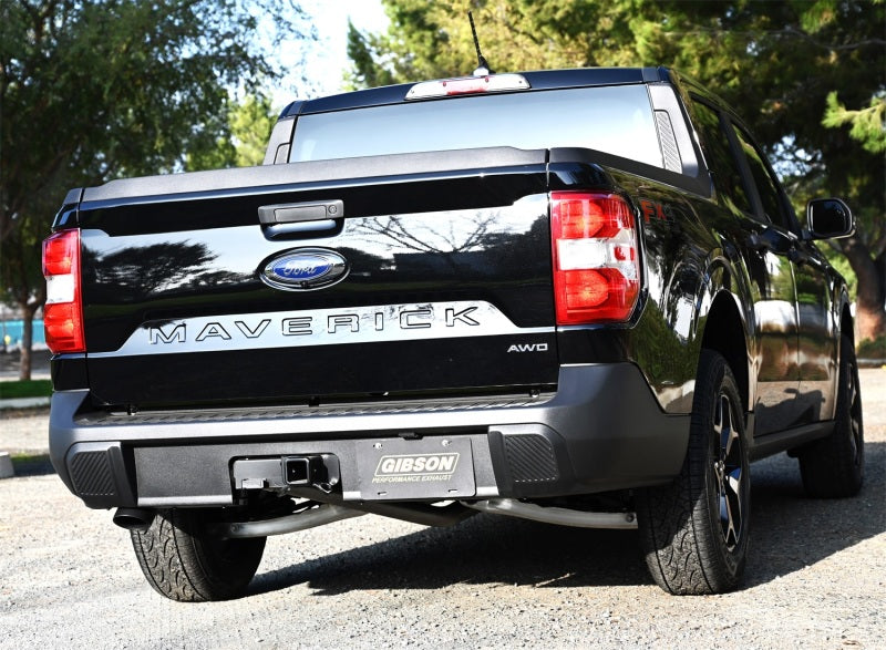 Gibson 22-24 Ford Maverick 2.0L Black Elite Cat-back Single Exhaust - Stainless Gibson