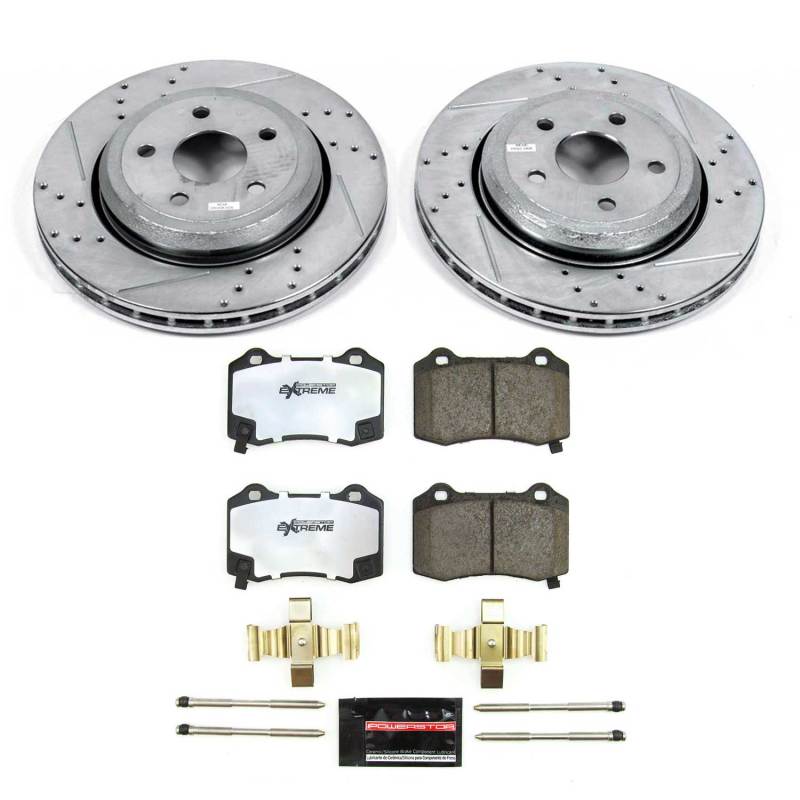 Power Stop 18-21 Jeep Grand Cherokee Rear Z36 Truck & Tow Brake Kit PowerStop