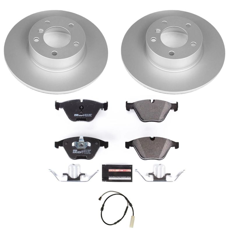 Power Stop 13-15 BMW X1 Front Euro-Stop Brake Kit PowerStop