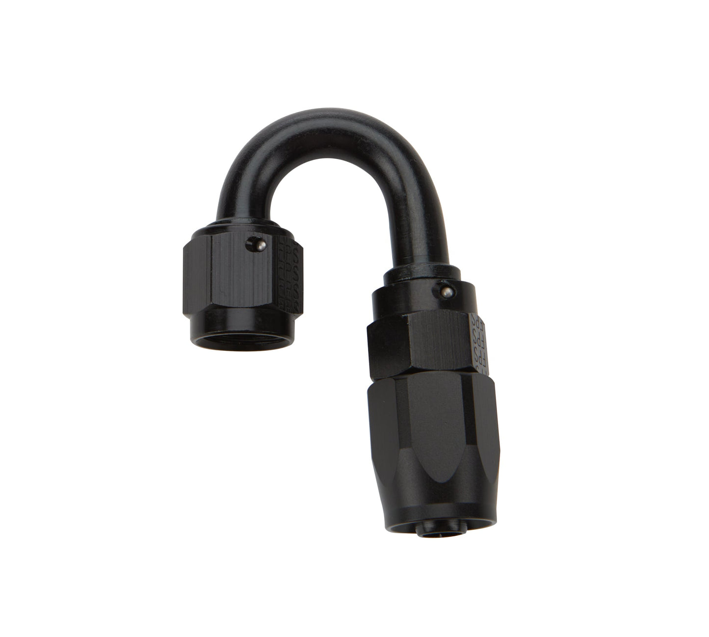 Reusable Hose End Black 180 Deg Elbow -6 ALLSTAR PERFORMANCE