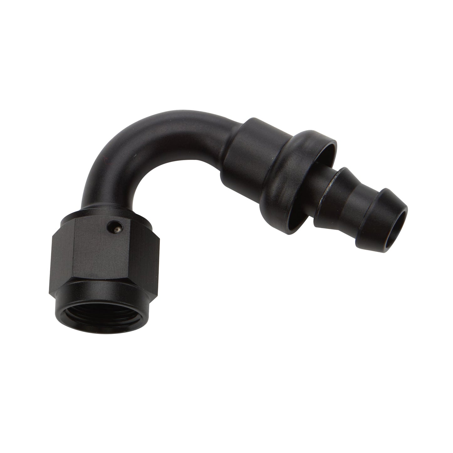 Pushlock Hose End Black 120 Deg Elbow -16 ALLSTAR PERFORMANCE