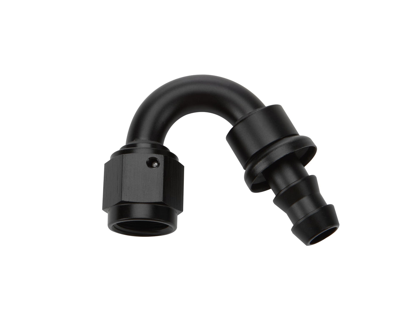Pushlock Hose End Black 150 Deg Elbow -6 ALLSTAR PERFORMANCE