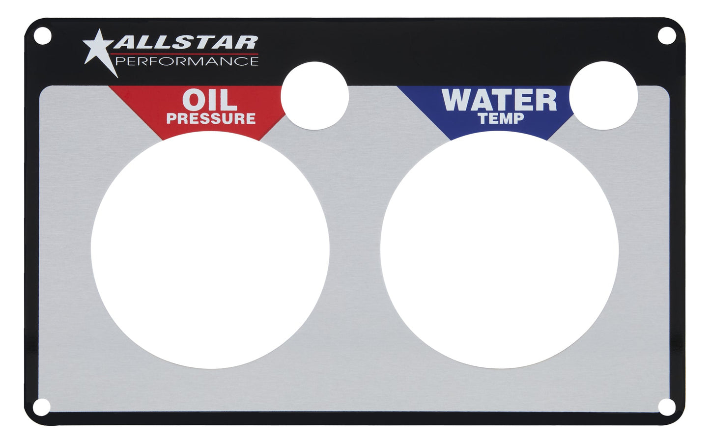 2 Gauge Panel Plate OP/WT ALLSTAR PERFORMANCE