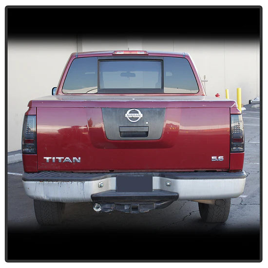 xTune 04-15 Nissan Titan Light Bar LED Tail Lights - Smoke (ALT-ON-NTI04-LBLED-SM)