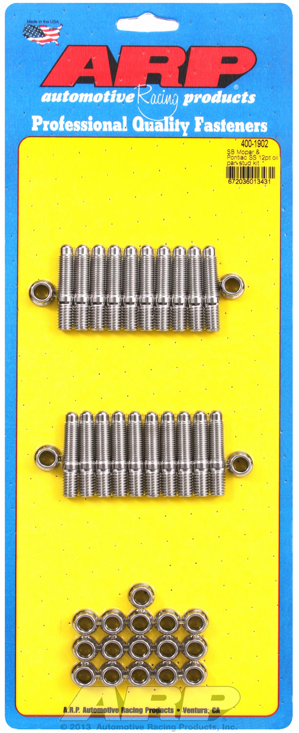 ARP SB Mopar and Pontiac Oil Pan Stud Kit