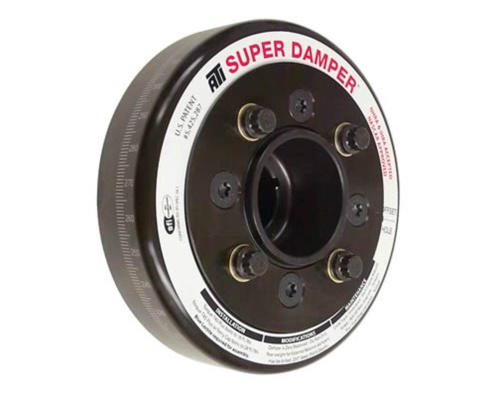 ATI 6.325" 4" Long 4 Bolt B Timing Steel Damper Ford SB V8 ATI918910