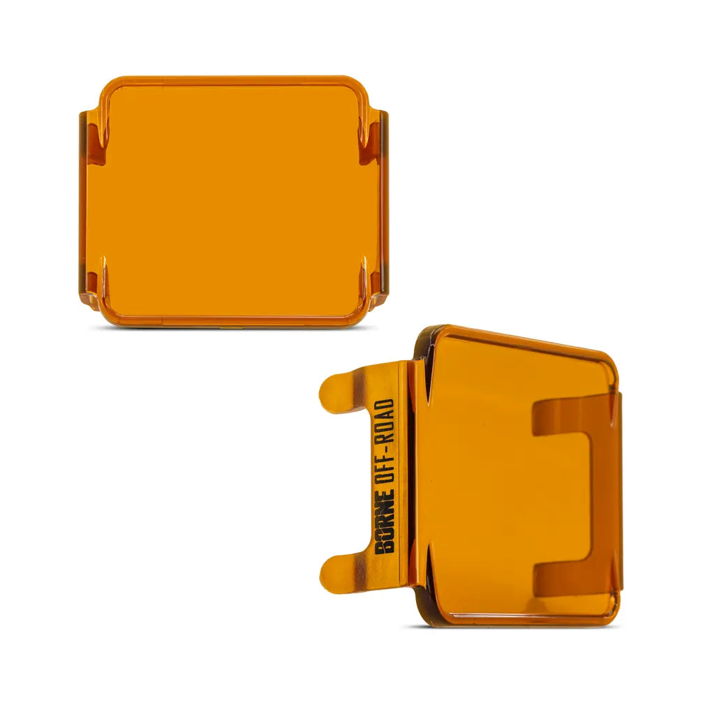Borne Off-Road Light Pod Covers - Amber - BNLT-COV-PODYL