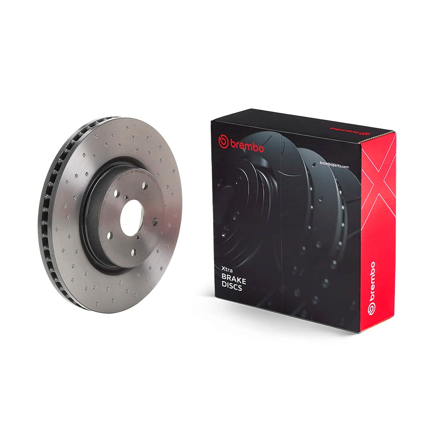 Brembo 2015 Subaru Legacy/15-19 Outback/15-20 WRX XTRA Drilled Front Rotor