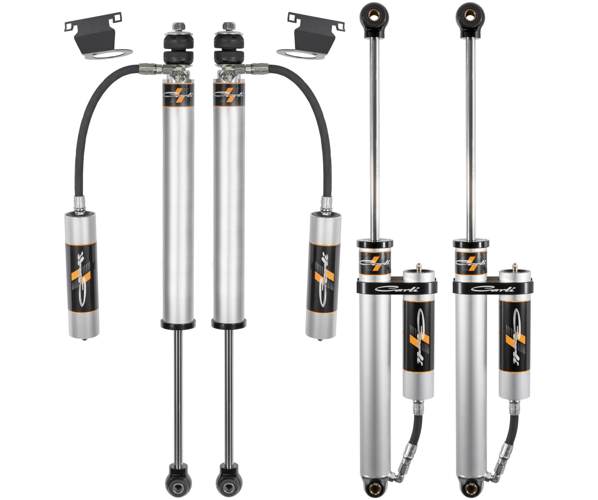 Carli Backcountry Leveling Shock Set - Remote Reservoir - 2013-23 - Ram 3500 - 4X4 CS-DLVLSPKG-CS20RR-B