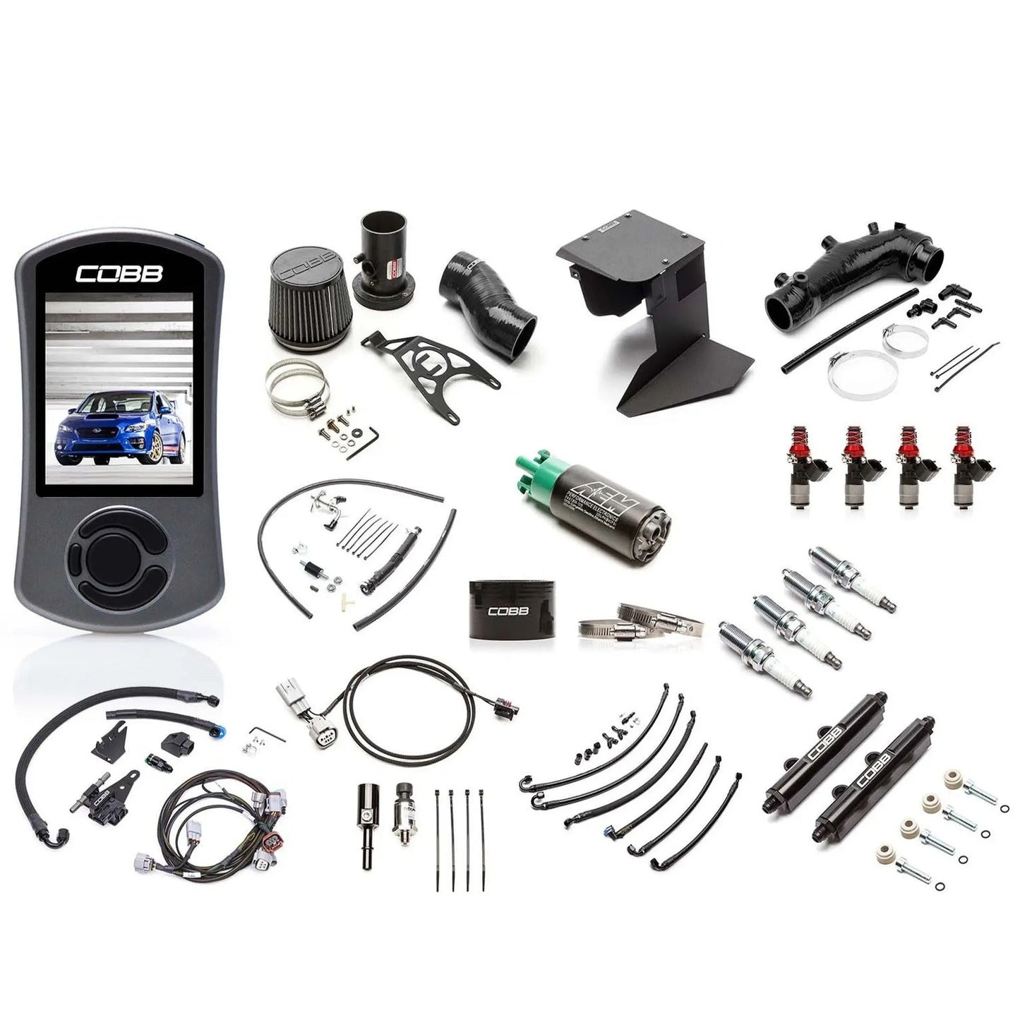 COBB 15-18 Subaru STI NexGen Stage 2 + Flex Fuel Power Package - Black SUB004NG2S1FF-BK COBB