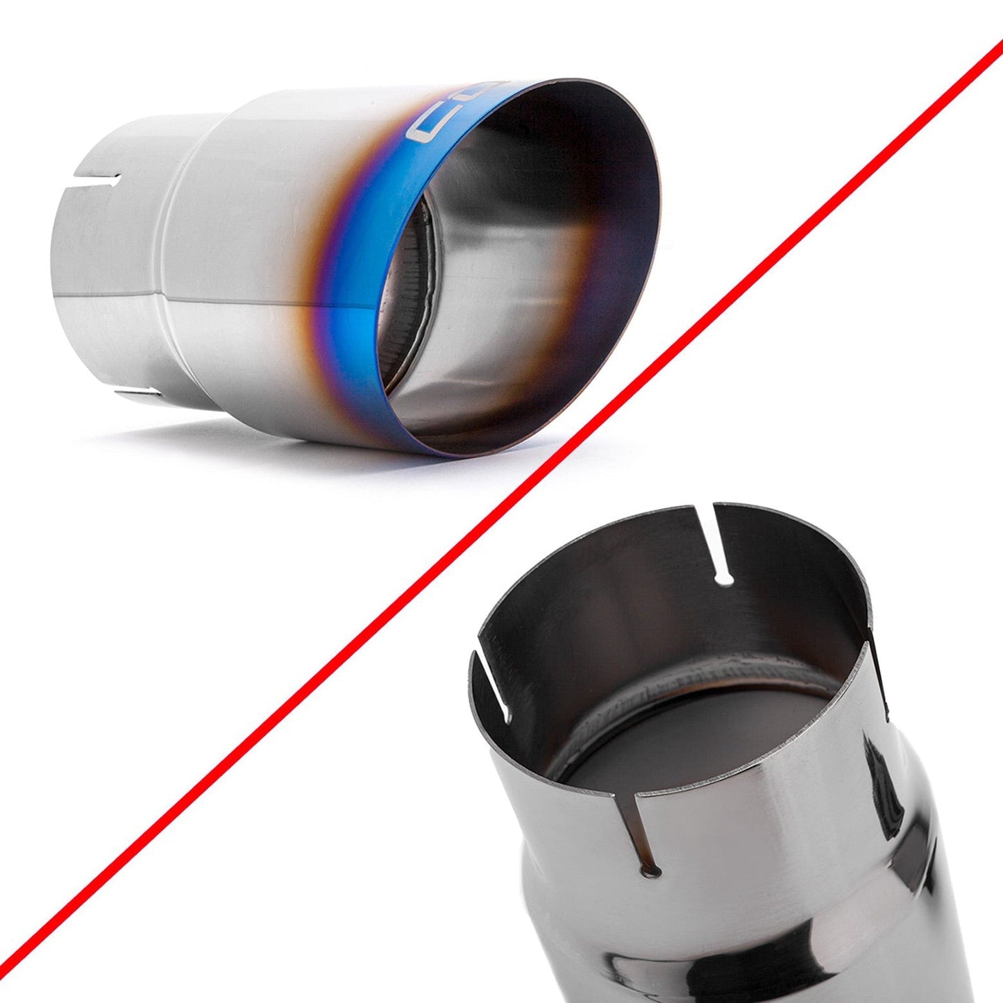 COBB Subaru 02-07 WRX/04-07 STI Tip Kit - Brushed Titanium 512140-NB