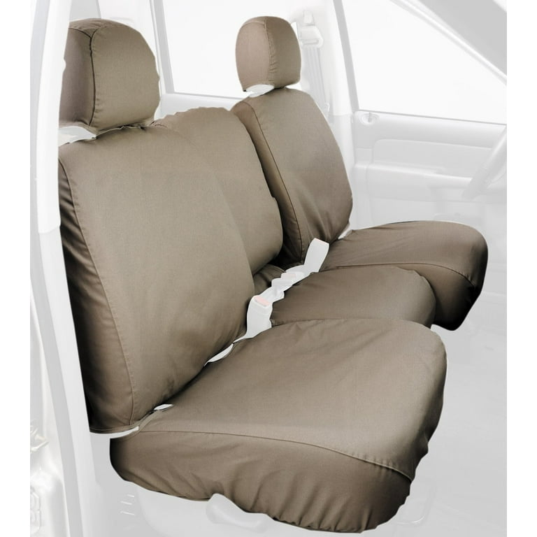 Covercraft 14 Chevrolet Silverado Polycotton SeatSaver Custom Second Row Seat Covers - Taupe