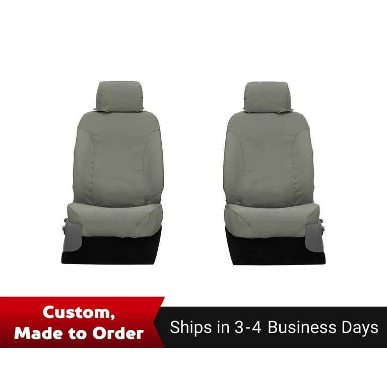 Covercraft 15-22 Chevrolet Colorado Polycotton SeatSaver Custom Front Row Seat Covers - Misty Grey