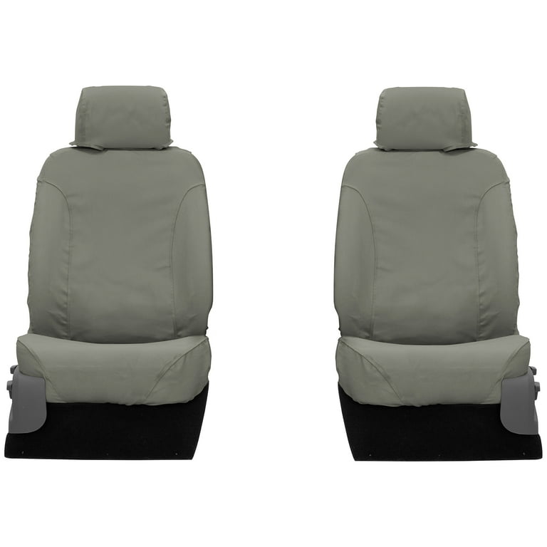 Covercraft 19-24 Chevrolet Silverado Polycotton SeatSaver Custom Second Row Seat Covers - Grey