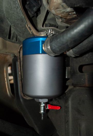 Sinister Diesel Billet Catch Can for 2003-2007 Ford Powerstroke F250/F350 6.0