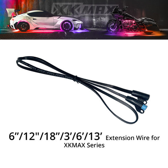 XKGlow XKmax 3ft Extension Wire - Part MX-WIRE-3FT