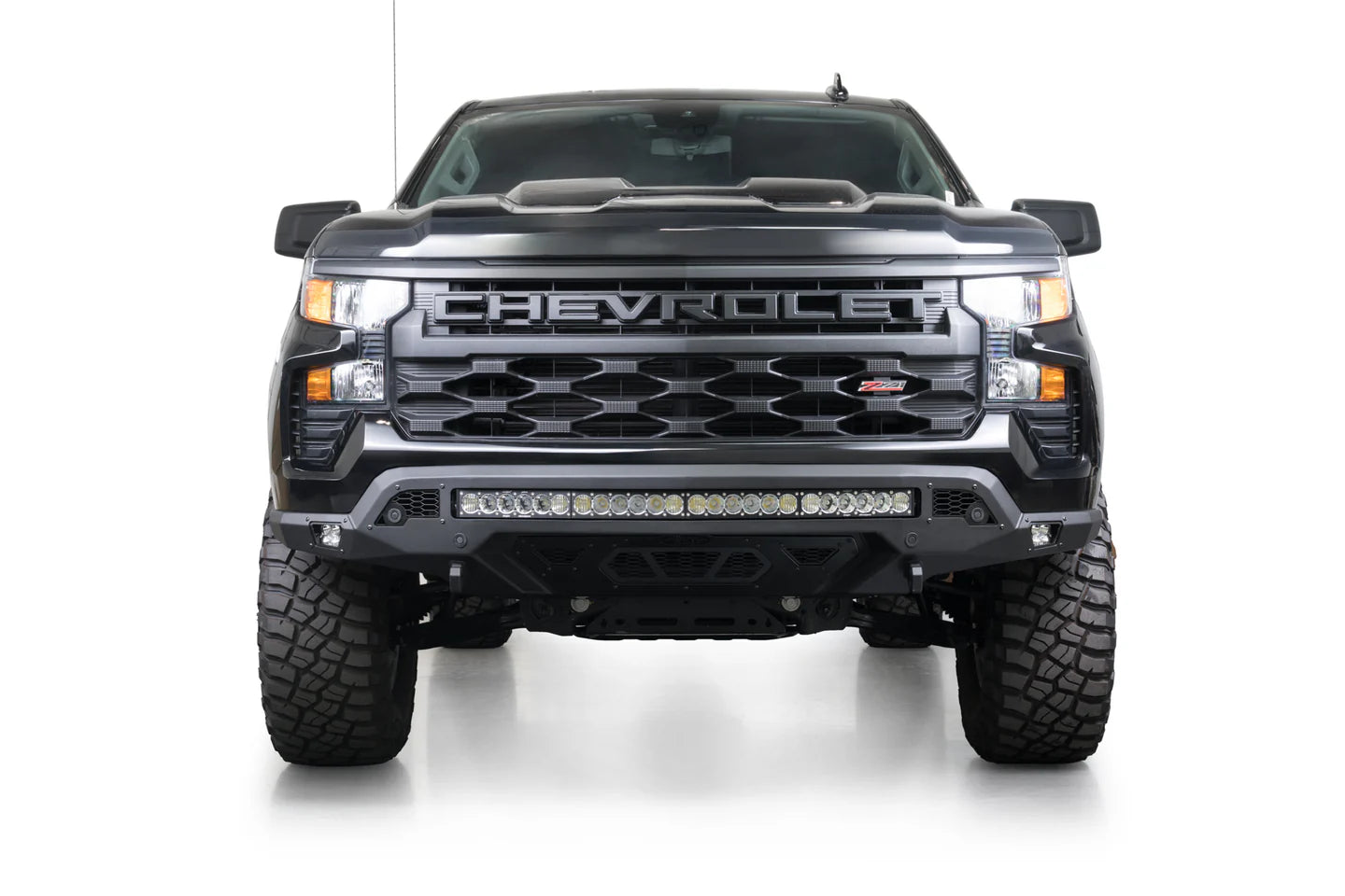 Addictive Desert Designs 22-25 Chevy Silverado 1500 Stealth Fighter Front Bumper w/ Winch Mount