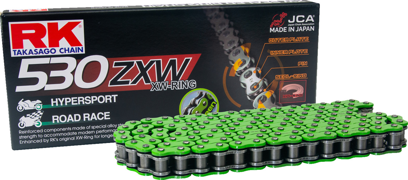 RK Chain MM530ZXW-RIVET - Green