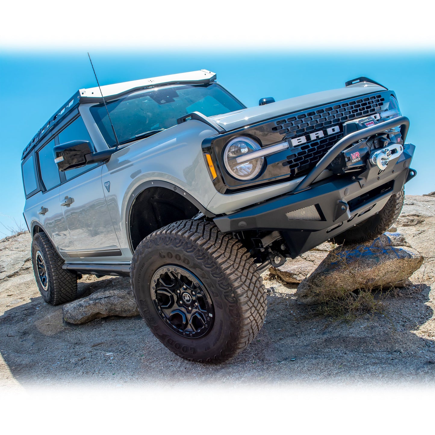 Turn Offroad 2021+ Ford Bronco Front Bumper Package | Bumper | Skid Plate | Winch Mount | Bull Bar