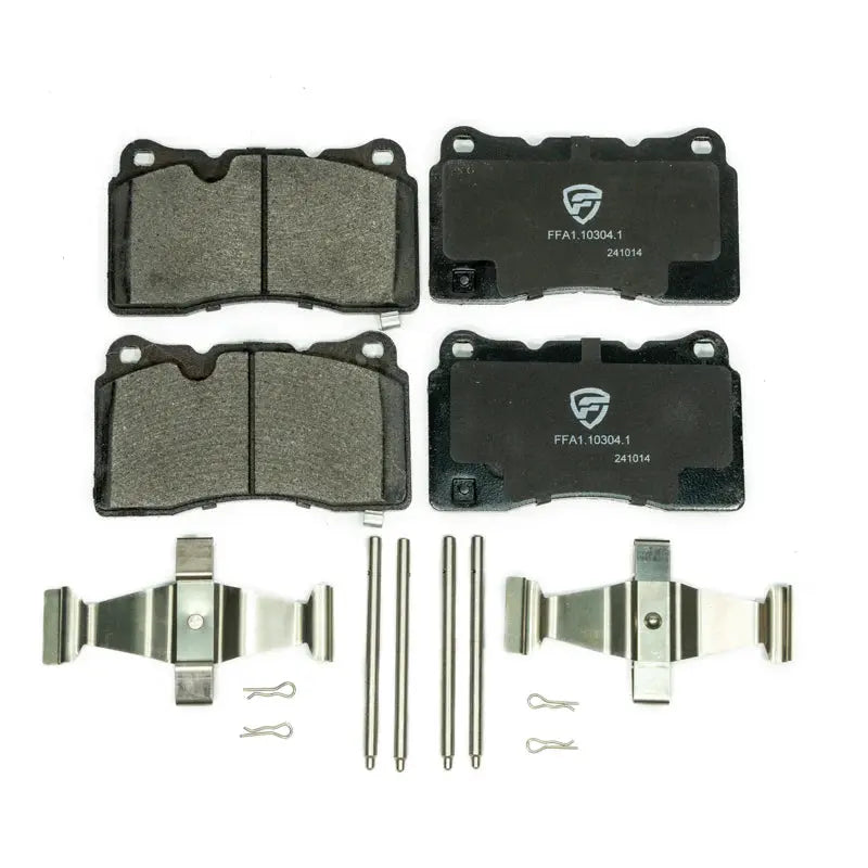 FactionFab V2 Front Brake Pads Subaru STI 2004-2017 / 2017-2020 BRZ GT86 (With factory Brembos) / 2022-2026 BRZ GR86 (With factory Brembos) / Civic Type R FK8 FL5 / 2003-2015 Lancer EVO